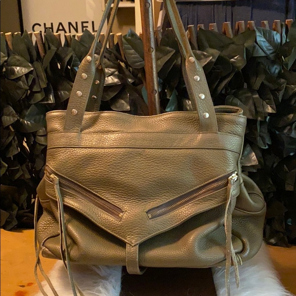 Botkier Green Trigger Leather Shoulderbag Purse